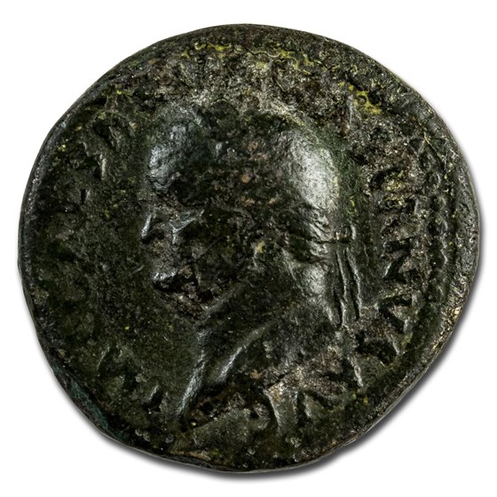 Roman Empire AE Dupondius Vespasian 74 AD AD Ch Fine (RIC II 756) Roman Empire AE Dupondius Vespasian 74 AD AD Ch Fine (RIC II 756)
